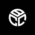 BCC letter logo design on black background. BCC creative initials letter logo concept. BCC letter design Royalty Free Stock Photo