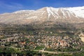 Bcharre village in the Lebanon mountains Royalty Free Stock Photo