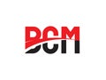 BCM Letter Initial Logo Design Vector Illustration Royalty Free Stock Photo