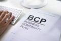 BCP Business Continuity Plan Royalty Free Stock Photo