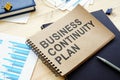 BCP Business continuity plan is on the desk