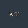 BCT abstract letter logo Royalty Free Stock Photo