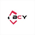 BCY creative minimalist letter logo. BCY unique vector initials alphabet letter logo Royalty Free Stock Photo