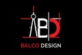 BD architecture logo BD Drawing logo tem