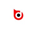 BD or DB. letters Simple Elegant Logo Design