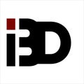 BD, IBD, BID initials company logo