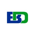 BD Initials Lettermark Symbol Logo Design