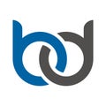 bd letter link logo template Royalty Free Stock Photo