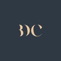BDC abstract letter logo Royalty Free Stock Photo