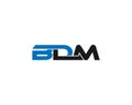 BDM Logo Icon Design Idea Concept Royalty Free Stock Photo