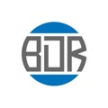 BDR letter logo design on white background. BDR creative initials circle logo concept. BDR letter design Royalty Free Stock Photo