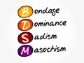 BDSM - Bondage, Dominance, Sadism, Masochism