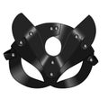 BDSM Leather Mask sex toy cosplay black mask vector illustration