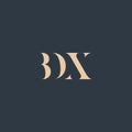 BDX abstract letter logo Royalty Free Stock Photo