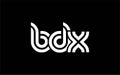 BDX Creative Unique Modern Letter Logo Design Royalty Free Stock Photo