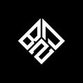 BDZ letter logo design on black background. BDZ creative initials letter logo concept. BDZ letter design