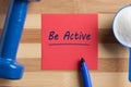 Be Active Concept