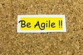 Be agile work fast adapt quickly agility scrum strategy