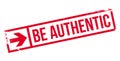 Be authentic stamp Royalty Free Stock Photo