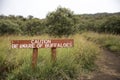 Be Aware of Buffaloes sign