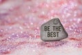 Be the best engrave on stone Royalty Free Stock Photo