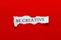 Be creative paper