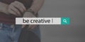 Be Different Creative You Idea Search Concept