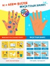 Be a germ-buster: wash your hands