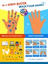 Be a germ-buster: wash your hands