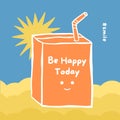 Be happy quote instagram post