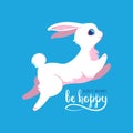 Be hoppy bunny card
