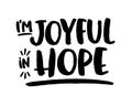 Be Joyful in Hope