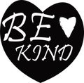 Be kind jg image with svg vector cut file for cricut and silhouette