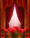 Be the main character of your life! Theatre and red curtains