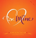 BE MINE hand lettering (vector)