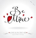 Be Mine hand lettering (vector)