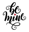 Be Mine Lettering Brush Pen Calligraphy