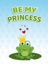 Be my princess card Royalty Free Stock Photo