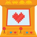 Be my retro valentine isolated vector