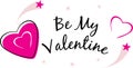 Be my Valentine. Festive design