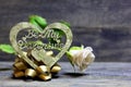 Be My Valentine hand made heart Royalty Free Stock Photo