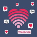 Be my Valentine with love wifi & chat box for social media