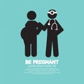 Be Pregnant Black Symbol