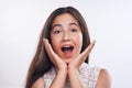 Be proud of who you are. Cropped portrait of an attractive teenage girl standing alone against a white studio background Royalty Free Stock Photo