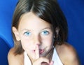 Be quiet gesture Royalty Free Stock Photo