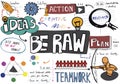 Be Raw Creativity Fresh Ideas Design Unique Concept
