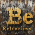 Be Relentless Royalty Free Stock Photo