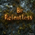 Be Relentless Within Royalty Free Stock Photo