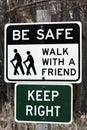 Be Safe Sign Royalty Free Stock Photo