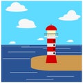 Vector illustration the lighthouse